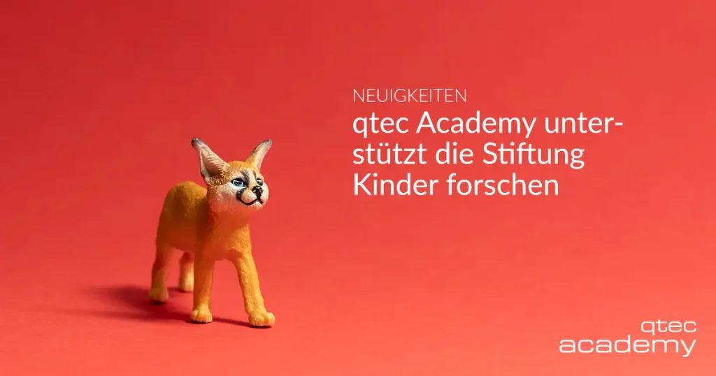 qtec academy | qtec Academy unterstützt die Stiftung Kinder forschen
