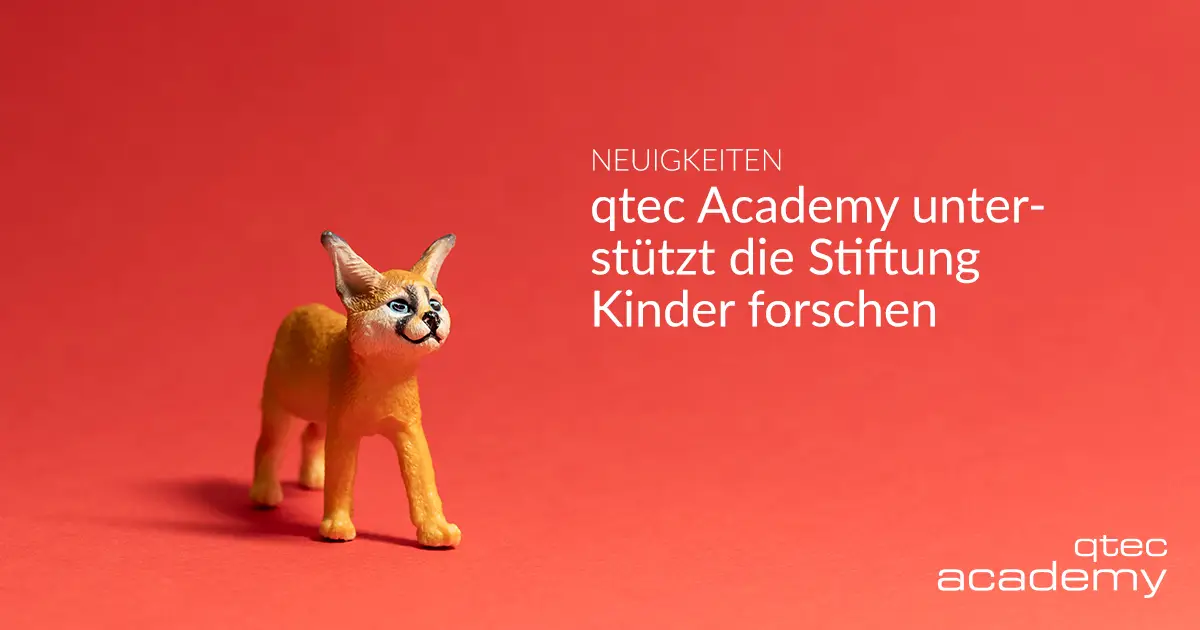 qtec academy | qtec Academy unterstützt die Stiftung Kinder forschen