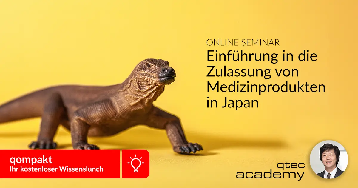 qtec academy | Einführung in die Zulassung der Medizinprodukte in Japan