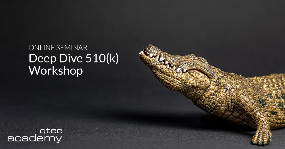 qtec Academy | Deep Dive 510(k) Workshop