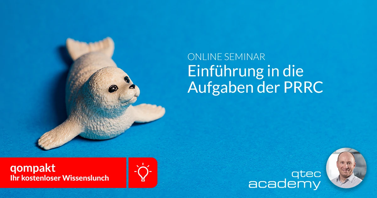 qtec Academy | Einführung in die Aufgaben der PRRC mit Jochen Harmuth