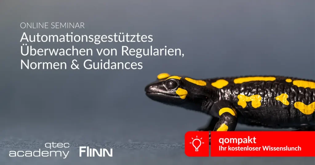 qtec Academy | Automationsgestütztes Überwachen von Regularien, Normen & Guidances